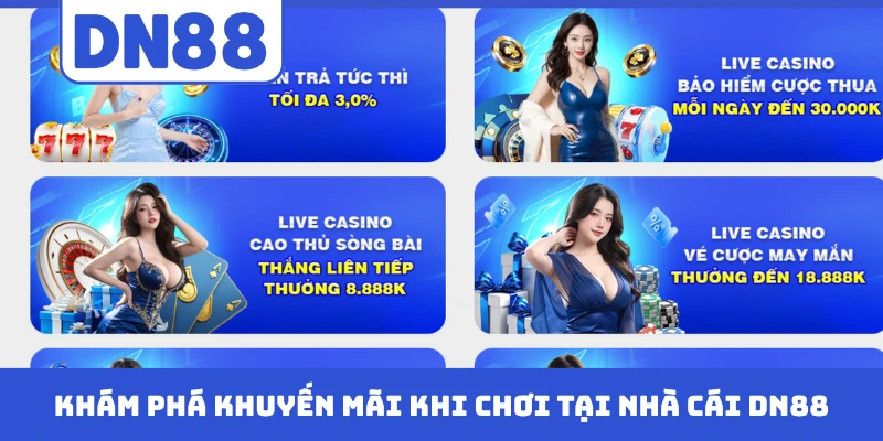 Khám phá khuyến mãi khi chơi tại nhà cái DN88